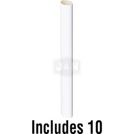 Aftermarket Heat Shrink Tube, 3:1 I.D. Shrink Ratio, White, 6 in 606-31026-10-JN